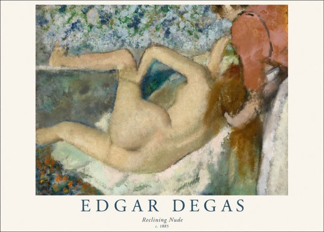 Edgar Degas Reclining Nude No1 - Poster