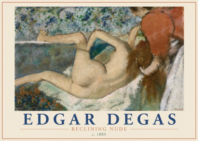 Edgar Degas Reclining Nude No3 - Poster