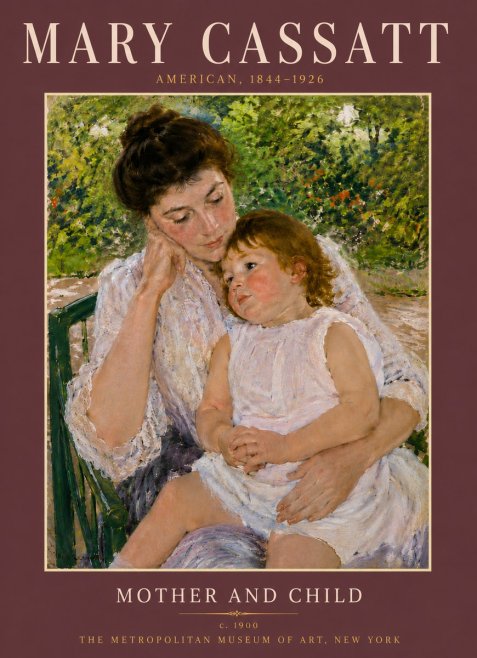 Mary Cassatt Mother and Child I No6 - Poster