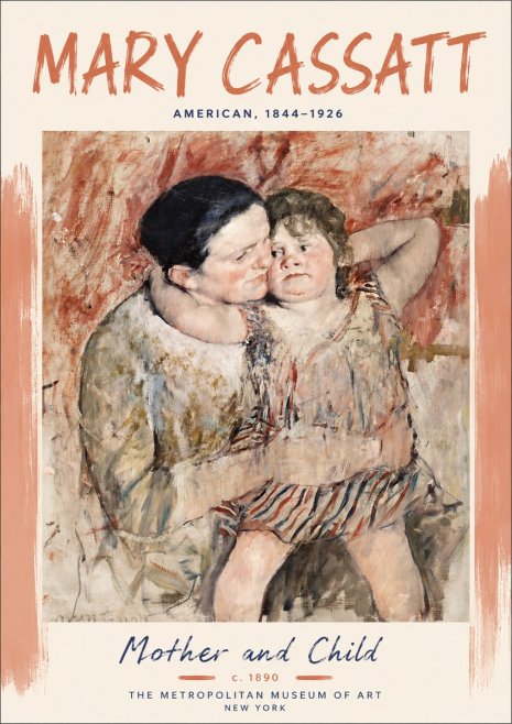 Mary Cassatt Mother and Child II No5 - Poster