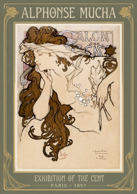 Mucha Salon Des Cent No3 - Poster