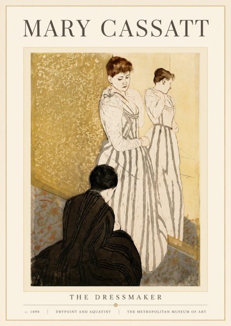 Mary Cassatt The Dressmaker No4 - Poster