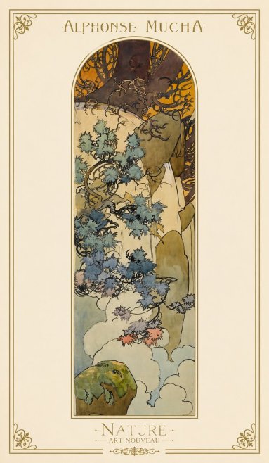 Mucha Nature No1 - Poster