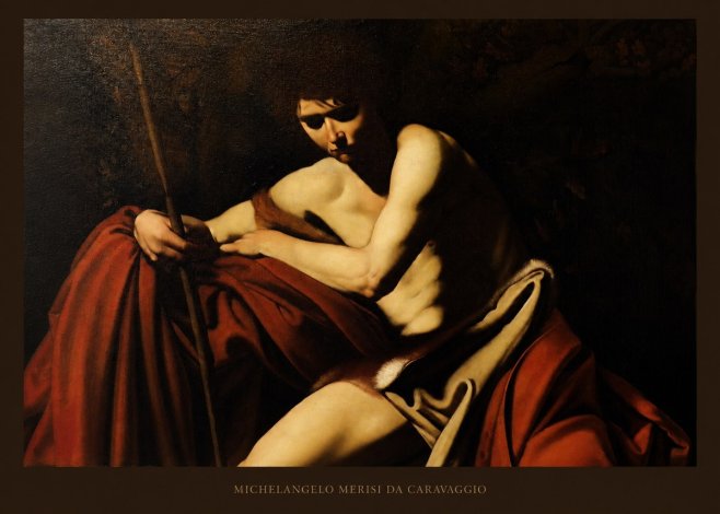 Michelangelo Merisi da Caravaggio Saint John the Baptist I No5 - Poster