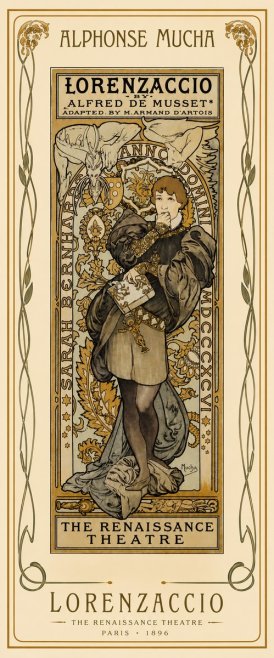 Mucha Lorenzaccio No4 - Poster