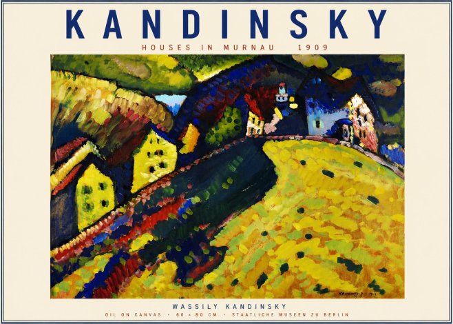 Kandinsky Houses in Murnau No2 - Poster