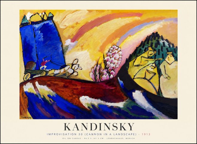 Kandinsky Improvisation 30 (Cannon in a Landscape) No1 - Poster