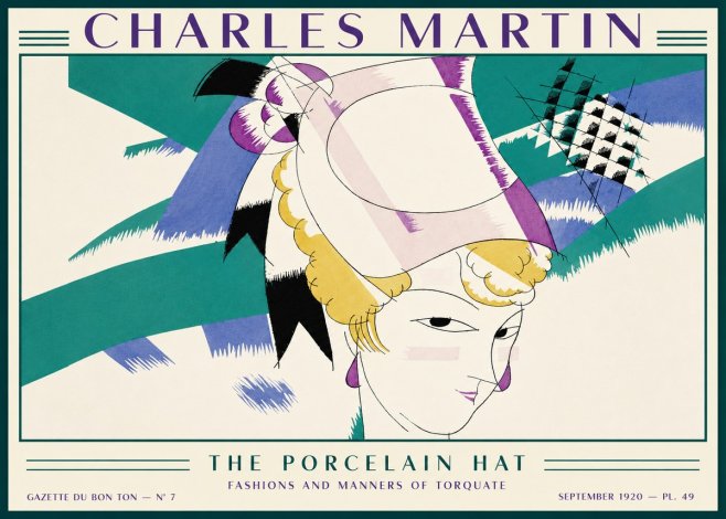 Charles Martin The Porcelain Hat No2 - Poster