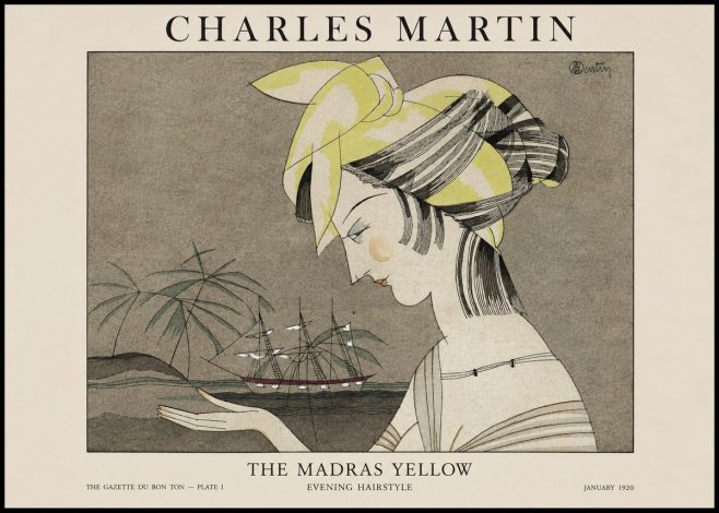 Charles Martin The Madras Yellow - Evening Hairstyle No1 - Poster
