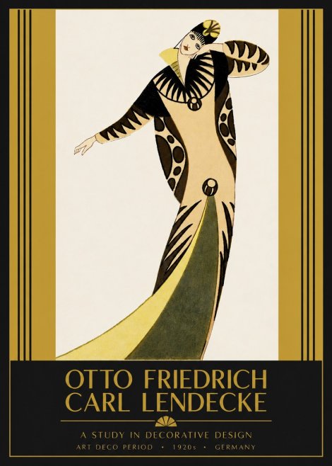 Otto Friedrich Carl Lendecke A Study in Decorative Design No2 - Poster