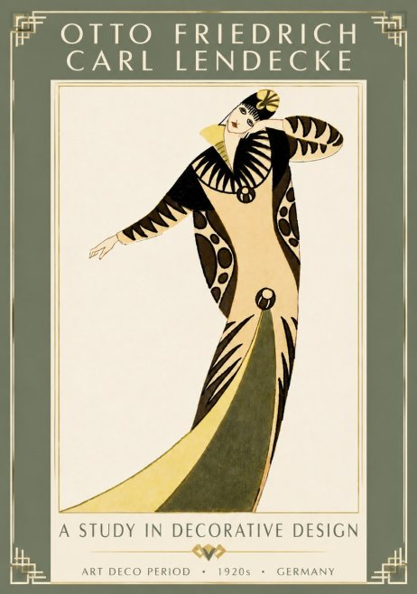 Otto Friedrich Carl Lendecke A Study in Decorative Design No5 - Poster