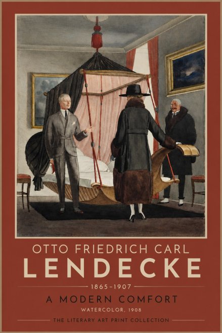 Otto Friedrich Carl Lendecke A Modern Comfort No4 - Poster