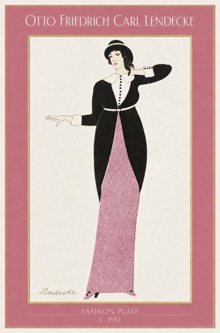 Otto Friedrich Carl Lendecke Fashion Plate II No1 - Poster