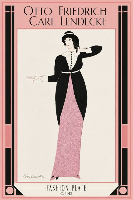 Otto Friedrich Carl Lendecke Fashion Plate II No3 - Poster