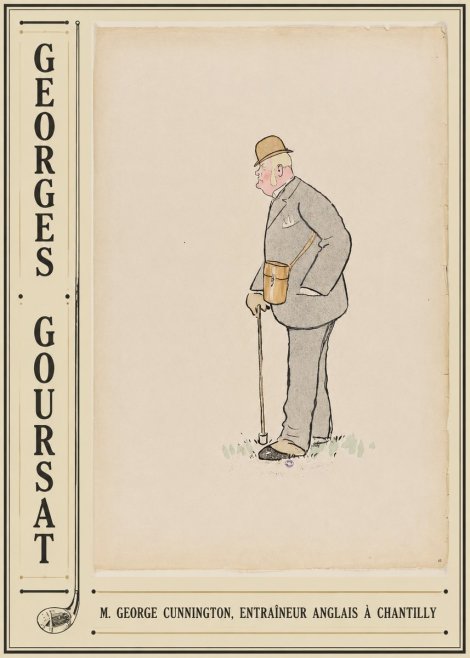 Georges Goursat M. George Cunnington, Entraîneur Anglais À Chantilly No2 - Poster