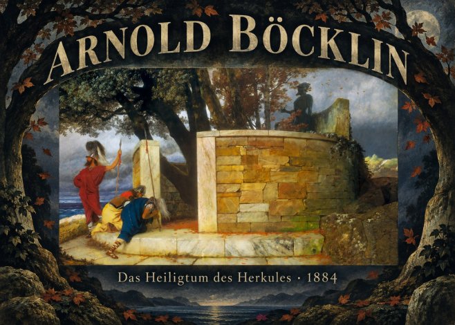 Arnold Böcklin Das Heiligtum Des Herkules I No6 - Poster