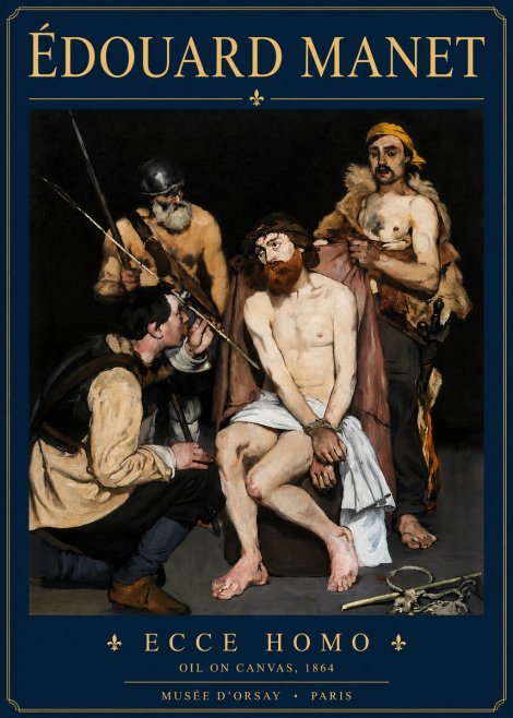 Édouard Manet Ecce Homo No3 - Poster