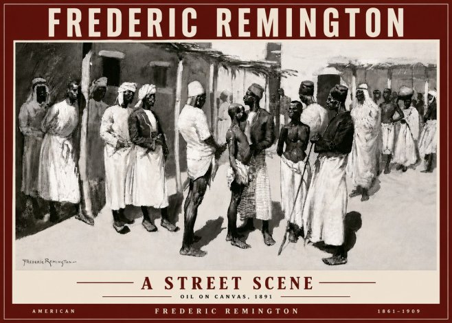 Frederic Remington A Street Scene No5 - Poster