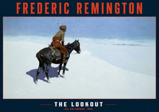 Frederic Remington The Lookout No2 - Poster