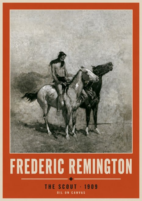 Frederic Remington The Scout II No2 - Poster