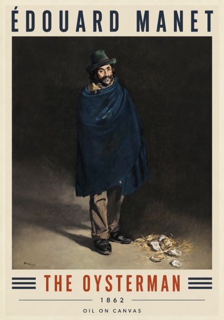 Édouard Manet The Oysterman No4 - Poster