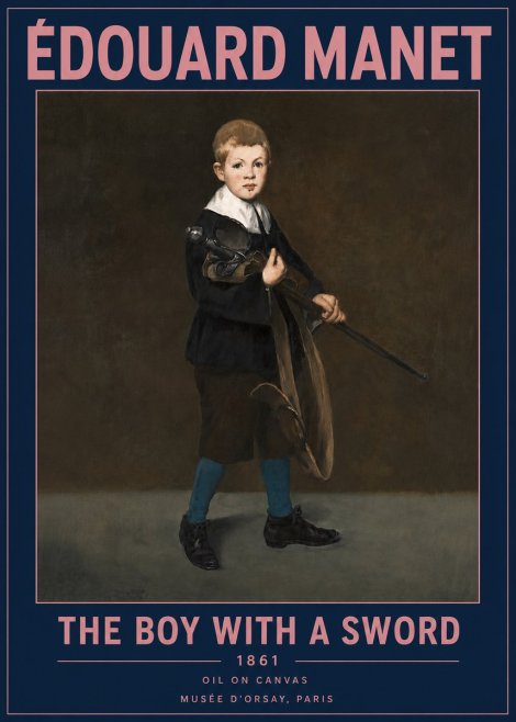 Édouard Manet The Boy with a Sword No4 - Poster