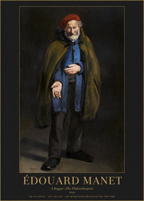 Édouard Manet A Beggar (the Philanthropist) No1 - Poster
