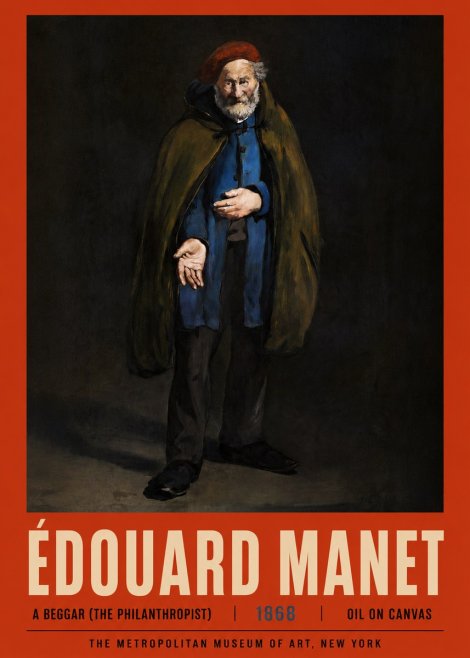 Édouard Manet A Beggar (the Philanthropist) No4 - Poster