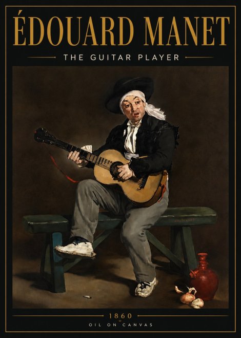 Édouard Manet The Guitar Player No4 - Poster