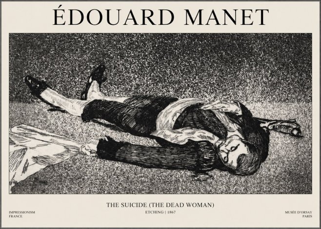 Édouard Manet The Suicide (the Dead Woman) No1 - Poster