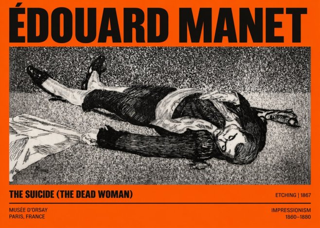 Édouard Manet The Suicide (the Dead Woman) No2 - Poster