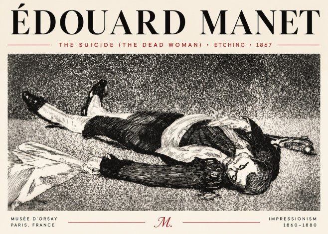 Édouard Manet The Suicide (the Dead Woman) No4 - Poster