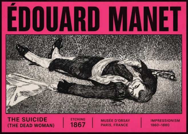 Édouard Manet The Suicide (the Dead Woman) No5 - Poster