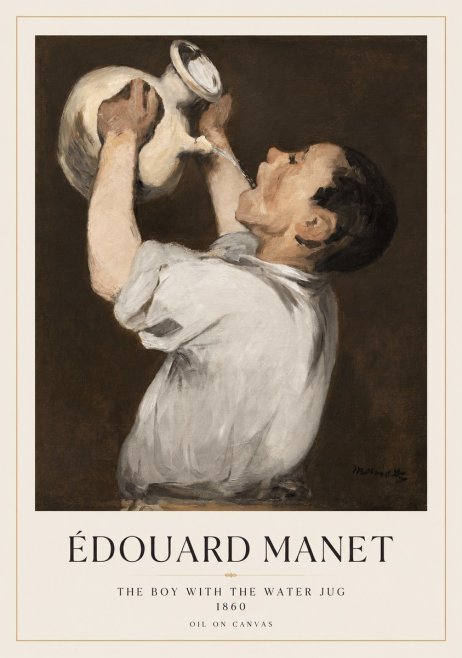 Édouard Manet The Boy with the Water Jug No1 - Poster