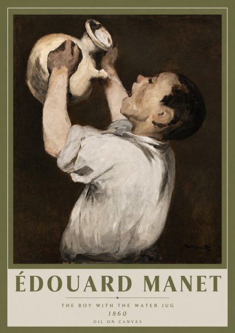 Édouard Manet The Boy with the Water Jug No3 - Poster