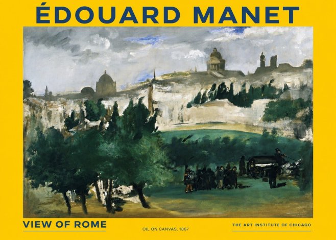 Édouard Manet View of Rome No2 - Poster