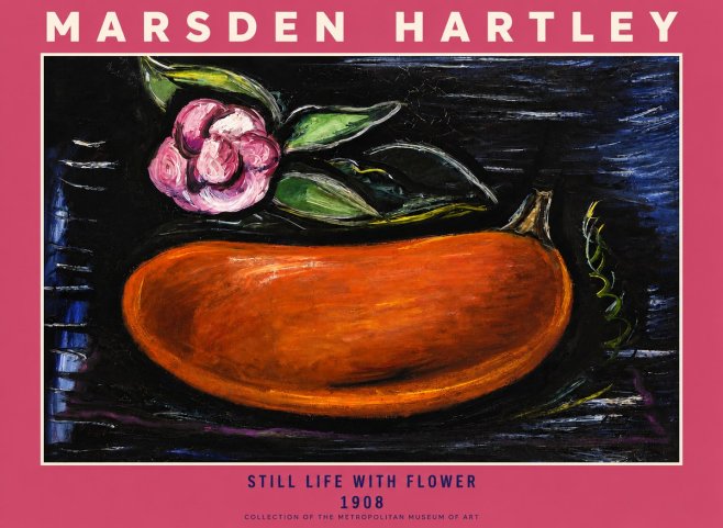 Marsden Hartley Still Life with Flower No2 - Poster