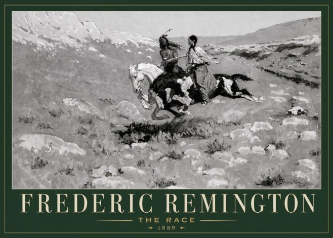 Frederic Remington The Race II No3 - Poster
