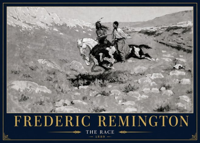 Frederic Remington The Race II No4 - Poster