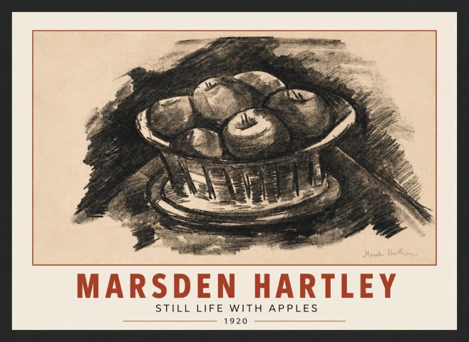 Marsden Hartley Still Life with Apples No3 - Poster