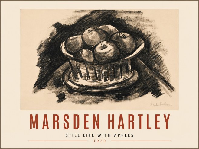 Marsden Hartley Still Life with Apples No5 - Poster