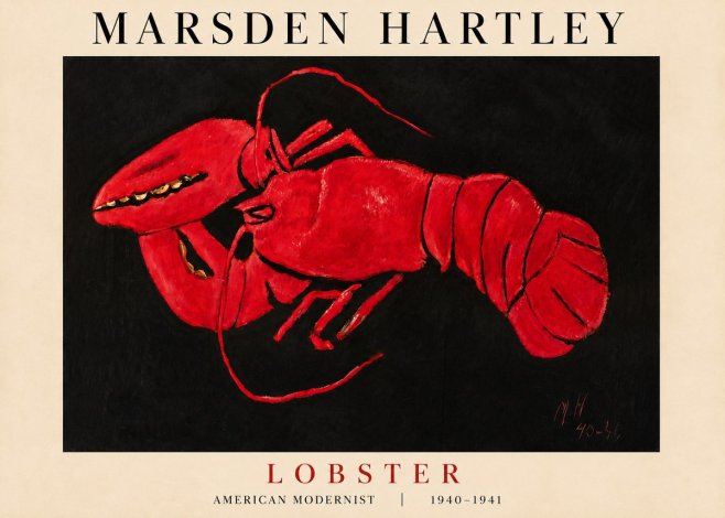 Marsden Hartley Lobster No3 - Poster