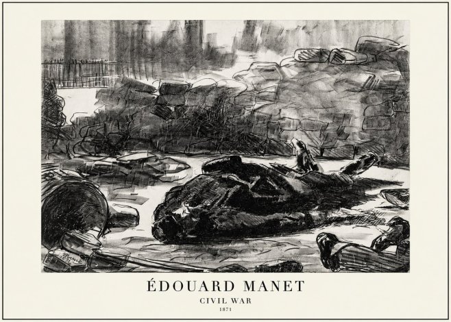 Édouard Manet Civil War No1 - Poster