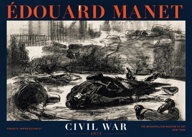 Édouard Manet Civil War No4 - Poster