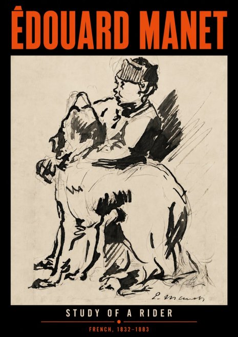 Édouard Manet Study of a Rider No6 - Poster