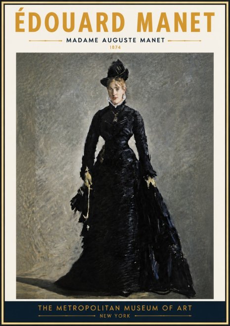 Édouard Manet Madame Auguste Manet No4 - Poster