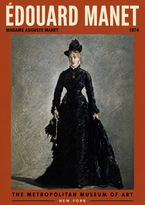 Édouard Manet Madame Auguste Manet No6 - Poster