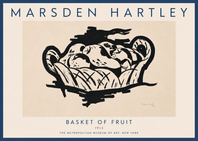 Marsden Hartley Basket of Fruit No5 - Poster