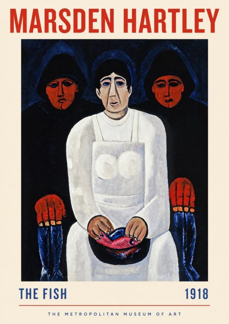 Marsden Hartley The Fish No2 - Poster