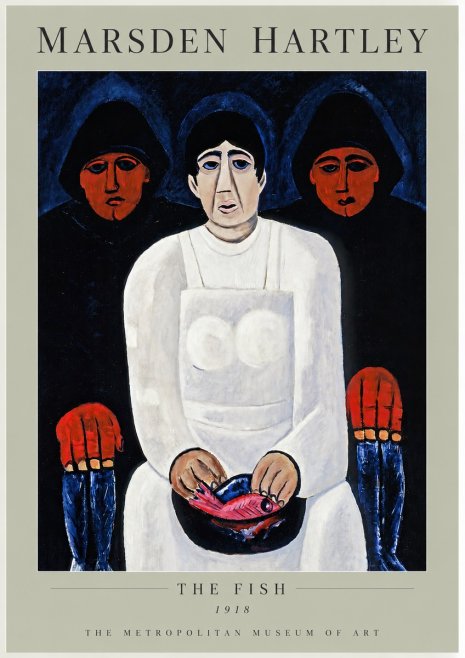 Marsden Hartley The Fish No3 - Poster